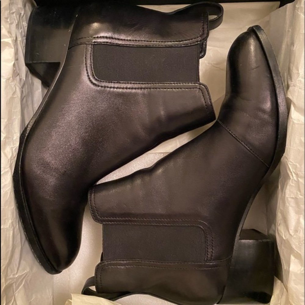 Rag & Bone Walker Boots Size EU 39 / US 9 Leather Chelsea Booties Low Heel